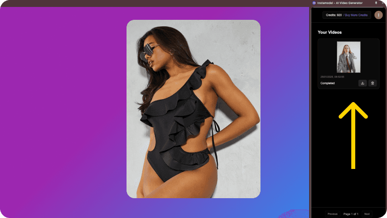 Instamodel automatic video cropping demonstration